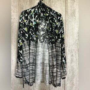 Womens PetiteLarge duster length linen blend sweater. Gorgeous design.